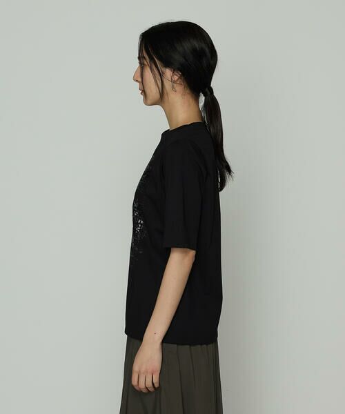 COMME CA COMFORT / コムサ・コンフォート（Lサイズ） Tシャツ | 〔 +サイズ 〕 プレーティング天竺 星柄Tシャツ | 詳細12