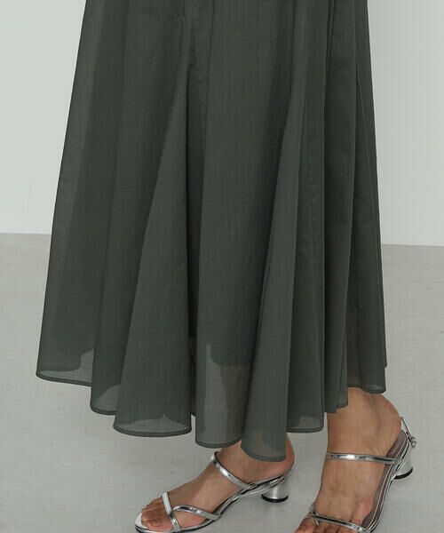 COMME CA COMFORT / コムサ・コンフォート（Lサイズ） ロング・マキシ丈スカート | 〔 TALLサイズ 〕 80ナチュラルローン スカート | 詳細12