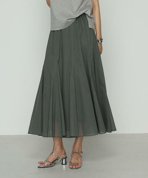 COMME CA COMFORT / コムサ・コンフォート（Lサイズ） ロング・マキシ丈スカート | 〔 TALLサイズ 〕 80ナチュラルローン スカート | 詳細7