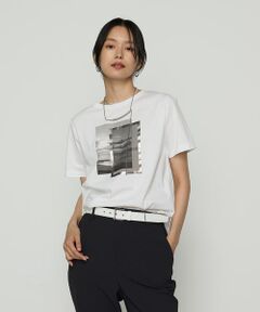 COMME CA COMFORT / コムサ・コンフォート（Lサイズ） Tシャツ | 〔 TALLサイズ 〕 スーピマコットンポンチ フォトTシャツ