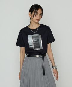 COMME CA COMFORT / コムサ・コンフォート（Lサイズ） Tシャツ | 〔 TALLサイズ 〕 スーピマコットンポンチ フォトTシャツ
