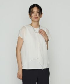 ストライプタイプライター／バルキーオックスフォード クロップドシャツ COMME CA｜ストライプタイプライター/バルキーオックスフォード