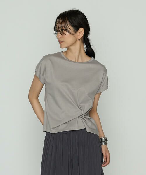 COMME CA COMFORT / コムサ・コンフォート（Lサイズ） カットソー | 〔 TALLサイズ 〕 コットン強撚ポンチ デザインタックシャツ | 詳細2