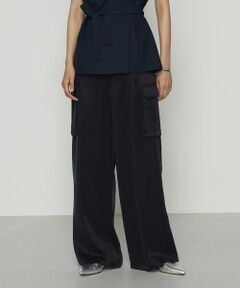 COMME CA COMFORT / コムサ・コンフォート（Lサイズ） その他パンツ | 〔 TALLサイズ 〕 キュプラツイル サテンツイルワイドカーゴパンツ
