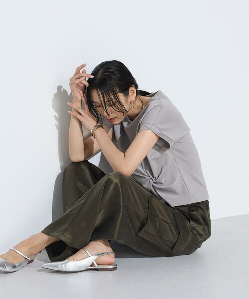 COMME CA COMFORT / コムサ・コンフォート（Lサイズ） その他パンツ | 〔 TALLサイズ 〕 キュプラツイル サテンツイルワイドカーゴパンツ | 詳細17