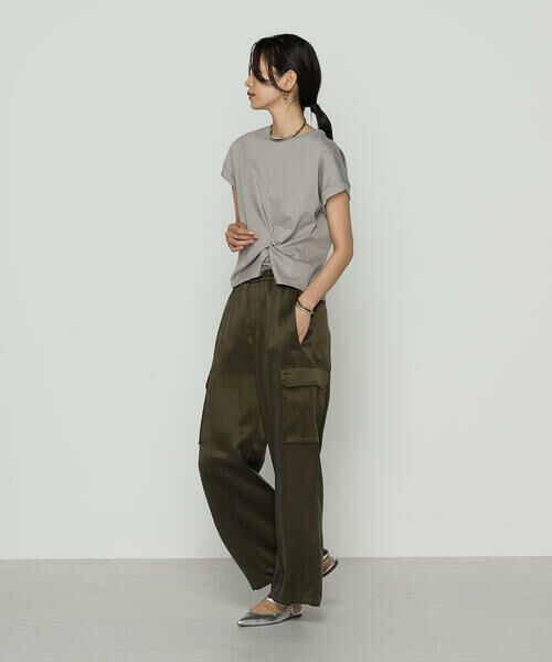 COMME CA COMFORT / コムサ・コンフォート（Lサイズ） その他パンツ | 〔 TALLサイズ 〕 キュプラツイル サテンツイルワイドカーゴパンツ | 詳細14