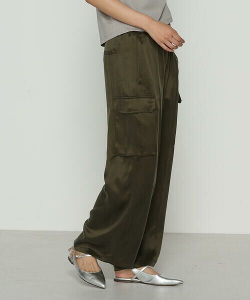COMME CA COMFORT / コムサ・コンフォート（Lサイズ） その他パンツ | 〔 TALLサイズ 〕 キュプラツイル サテンツイルワイドカーゴパンツ | 詳細15