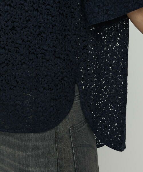 COMME CA COMFORT / コムサ・コンフォート（Lサイズ） シャツ・ブラウス | 〔 TALLサイズ 〕 リネンコードレース シャツブラウス | 詳細13