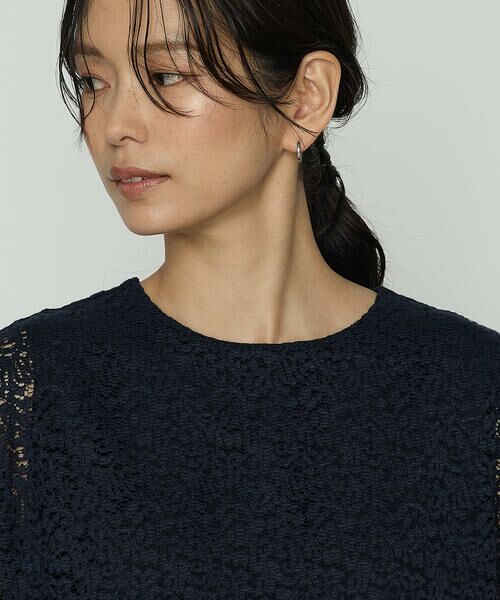 COMME CA COMFORT / コムサ・コンフォート（Lサイズ） シャツ・ブラウス | 〔 TALLサイズ 〕 リネンコードレース レイヤード風ブラウス | 詳細14