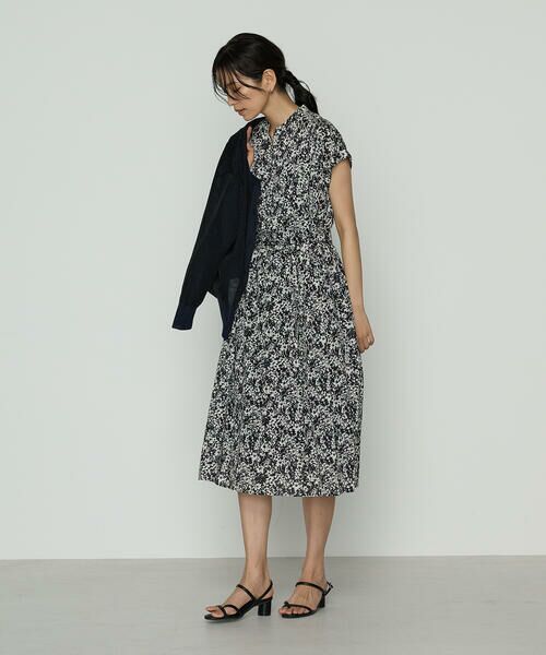 COMME CA COMFORT / コムサ・コンフォート（Lサイズ） ロング・マキシ丈ワンピース | 〔 TALLサイズ 〕 キュプラコットンフラワープリント ドレス | 詳細3