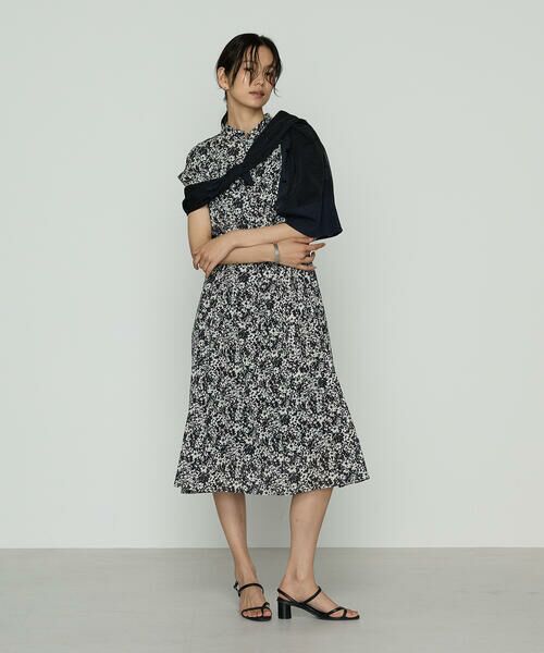 COMME CA COMFORT / コムサ・コンフォート（Lサイズ） ロング・マキシ丈ワンピース | 〔 TALLサイズ 〕 キュプラコットンフラワープリント ドレス | 詳細4