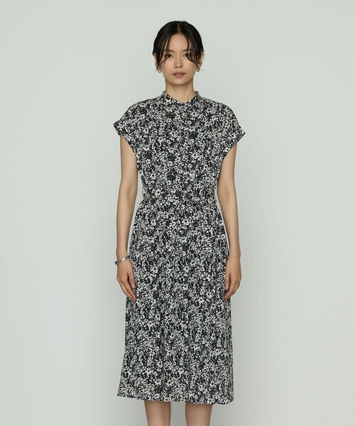COMME CA COMFORT / コムサ・コンフォート（Lサイズ） ロング・マキシ丈ワンピース | 〔 TALLサイズ 〕 キュプラコットンフラワープリント ドレス | 詳細7