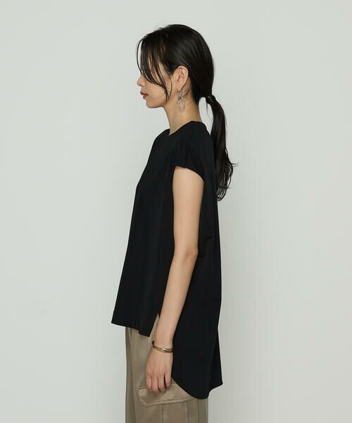 COMME CA COMFORT / コムサ・コンフォート（Lサイズ） カットソー | 〔 +サイズ 〕 ハイテンションポンチライト フレンチスリーブロングプルオーバー | 詳細12