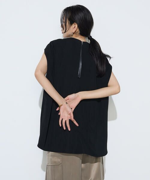 COMME CA COMFORT / コムサ・コンフォート（Lサイズ） カットソー | 〔 +サイズ 〕 ハイテンションポンチライト フレンチスリーブロングプルオーバー | 詳細21