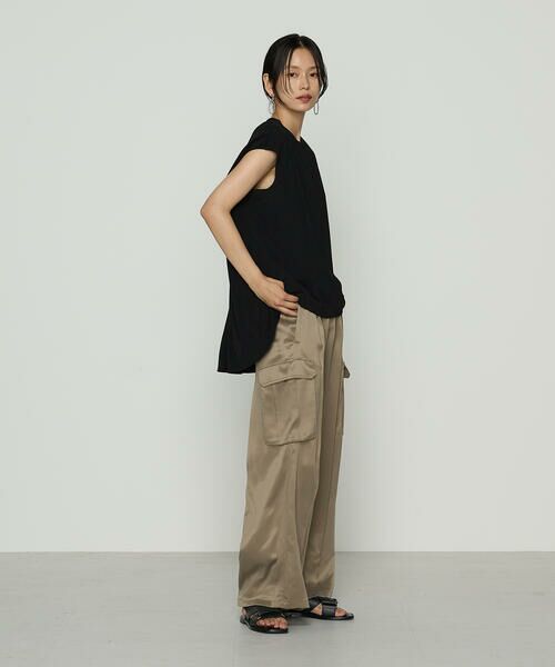 COMME CA COMFORT / コムサ・コンフォート（Lサイズ） カットソー | 〔 +サイズ 〕 ハイテンションポンチライト フレンチスリーブロングプルオーバー | 詳細6