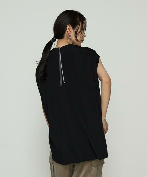 COMME CA COMFORT / コムサ・コンフォート（Lサイズ） カットソー | 〔 +サイズ 〕 ハイテンションポンチライト フレンチスリーブロングプルオーバー | 詳細9