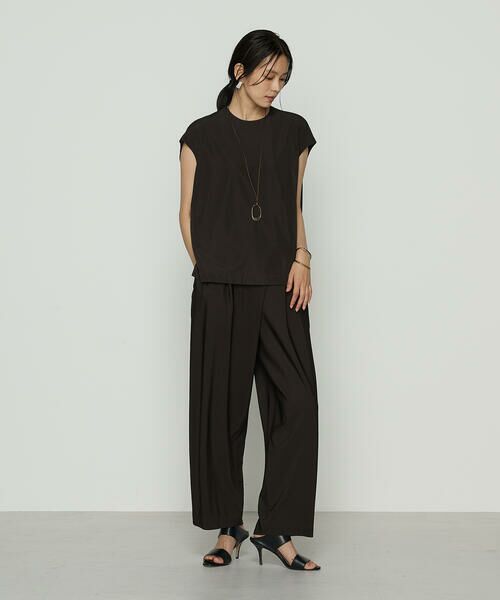 COMME CA COMFORT / コムサ・コンフォート（Lサイズ） カットソー | 〔 +サイズ 〕 ハイテンションポンチライト フレンチスリーブロングプルオーバー | 詳細22