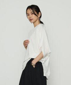 COMME CA COMFORT / コムサ・コンフォート（Lサイズ） カットソー | 〔 +サイズ 〕 ハイテンションポンチライト ドルマンスリーブプルオーバー