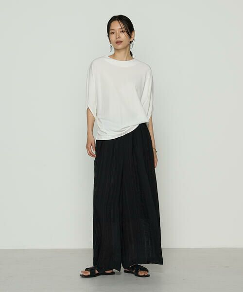 COMME CA COMFORT / コムサ・コンフォート（Lサイズ） カットソー | 〔 +サイズ 〕 ハイテンションポンチライト ドルマンスリーブプルオーバー | 詳細1