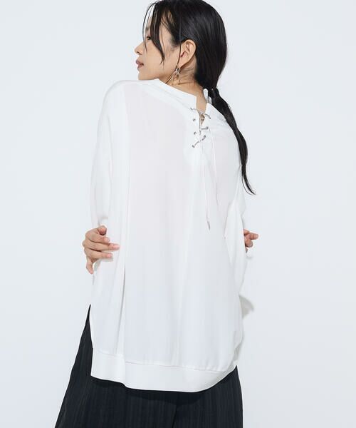 COMME CA COMFORT / コムサ・コンフォート（Lサイズ） カットソー | 〔 +サイズ 〕 ハイテンションポンチライト ドルマンスリーブプルオーバー | 詳細7