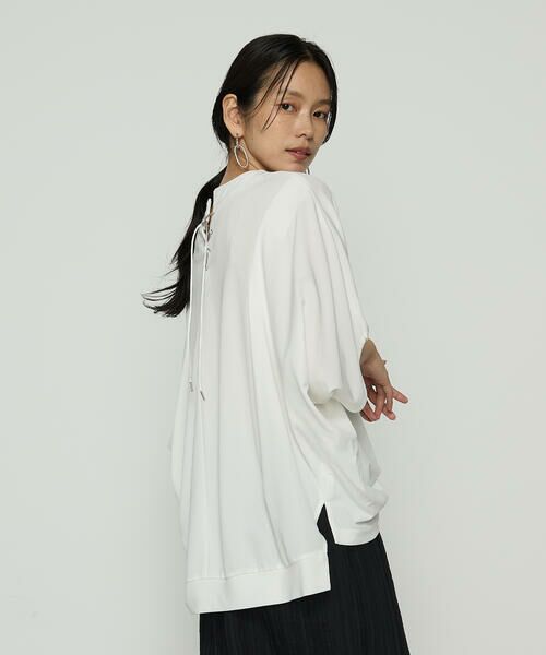 COMME CA COMFORT / コムサ・コンフォート（Lサイズ） カットソー | 〔 +サイズ 〕 ハイテンションポンチライト ドルマンスリーブプルオーバー | 詳細4