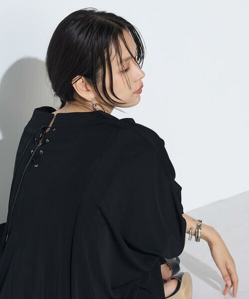 COMME CA COMFORT / コムサ・コンフォート（Lサイズ） カットソー | 〔 +サイズ 〕 ハイテンションポンチライト ドルマンスリーブプルオーバー | 詳細22