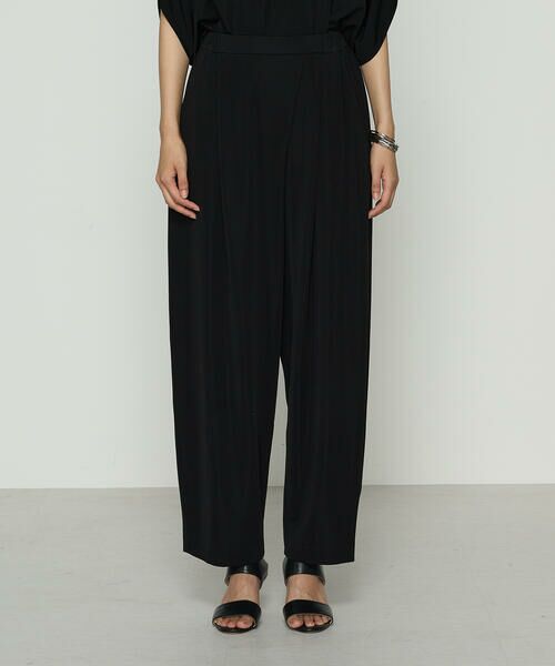 COMME CA COMFORT / コムサ・コンフォート（Lサイズ） その他パンツ | 〔 +サイズ 〕 ハイテンションポンチライト ドレープタックパンツ | 詳細5