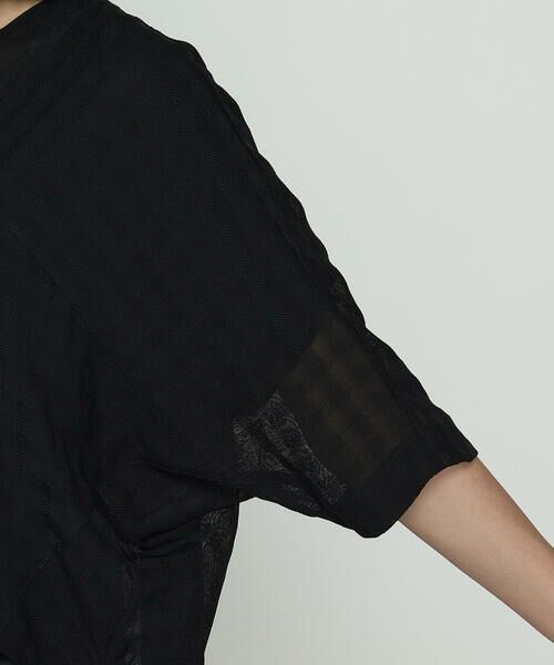 COMME CA COMFORT / コムサ・コンフォート（Lサイズ） ブルゾン | 〔 +サイズ 〕 チェック柄カラミ ショートブルゾン | 詳細9