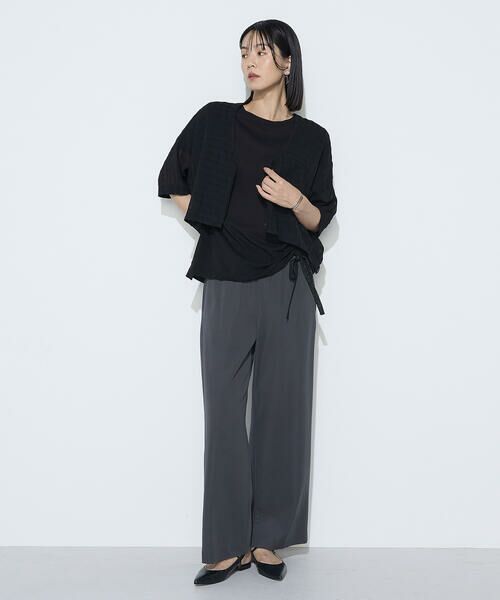 COMME CA COMFORT / コムサ・コンフォート（Lサイズ） ブルゾン | 〔 +サイズ 〕 チェック柄カラミ ショートブルゾン | 詳細12