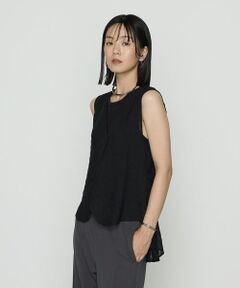 COMME CA COMFORT / コムサ・コンフォート（Lサイズ） ベスト | 〔 +サイズ 〕 チェック柄カラミ ジレ