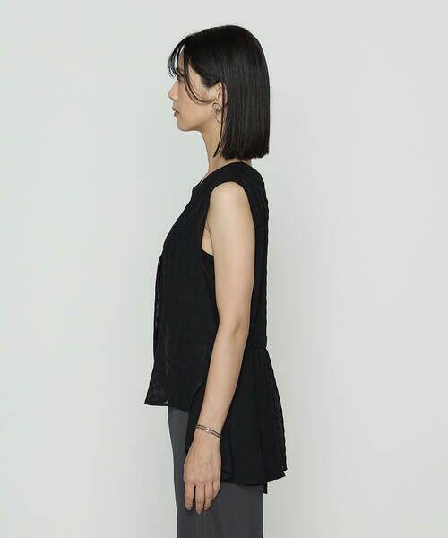 COMME CA COMFORT / コムサ・コンフォート（Lサイズ） ベスト | 〔 +サイズ 〕 チェック柄カラミ ジレ | 詳細5