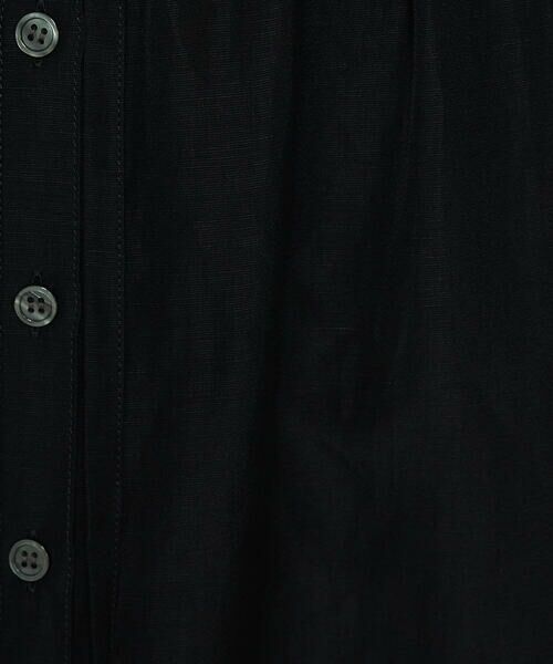 COMME CA COMFORT / コムサ・コンフォート（Lサイズ） ロング・マキシ丈ワンピース | 〔 +サイズ 〕 アセテートリネンタッサー ヘンリーネックワンピース | 詳細11