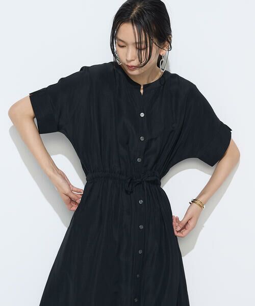 モックネックアジャスタブルワンピース　新品　Mサイズ ビッグTシャツ モックネック 長袖 Tシャツ メンズ ゆったり