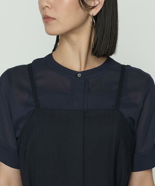 COMME CA COMFORT / コムサ・コンフォート（Lサイズ） ロング・マキシ丈ワンピース | 〔 TALLサイズ 〕 T/W平ボイル ワンピース | 詳細6