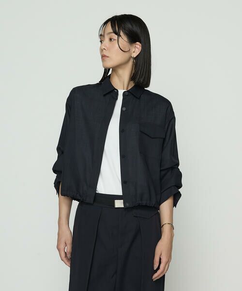 COMME CA COMFORT / コムサ・コンフォート(Lサイズ) その他アウター | 〔 TALLサイズ 〕 T/W平ボイル シャツジャケット | 詳細5