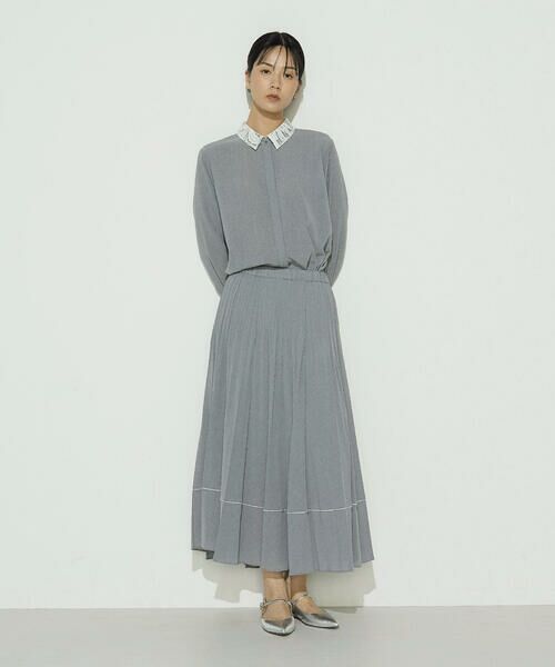 COMME CA COMFORT / コムサ・コンフォート（Lサイズ） シャツ・ブラウス | 〔 TALLサイズ 〕 ドライシャンブレー レース襟付きシャツ | 詳細2