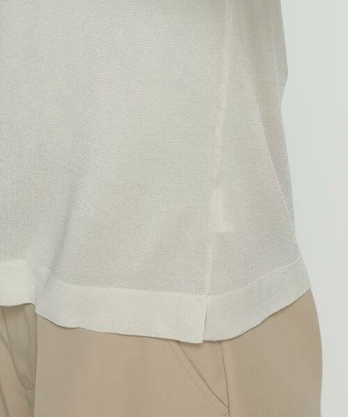 COMME CA COMFORT / コムサ・コンフォート（Lサイズ） カーディガン・ボレロ | 〔 TALLサイズ 〕 シルキー天竺ニット バイカラーカーディガン | 詳細15