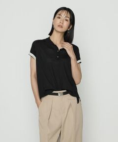 COMME CA COMFORT / コムサ・コンフォート（Lサイズ） ニット・セーター | 〔 TALLサイズ 〕 シルキー天竺ニット ポロニットプルオーバー