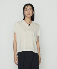 COMME CA COMFORT / コムサ・コンフォート（Lサイズ） ニット・セーター | 〔 TALLサイズ 〕 シルキー天竺ニット ポロニットプルオーバー