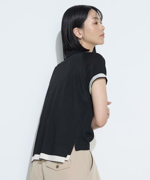COMME CA COMFORT / コムサ・コンフォート（Lサイズ） ニット・セーター | 〔 TALLサイズ 〕 シルキー天竺ニット ポロニットプルオーバー | 詳細5