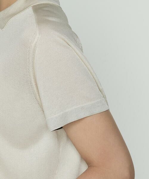 COMME CA COMFORT / コムサ・コンフォート（Lサイズ） ニット・セーター | 〔 TALLサイズ 〕 シルキー天竺ニット ポロニットプルオーバー | 詳細14