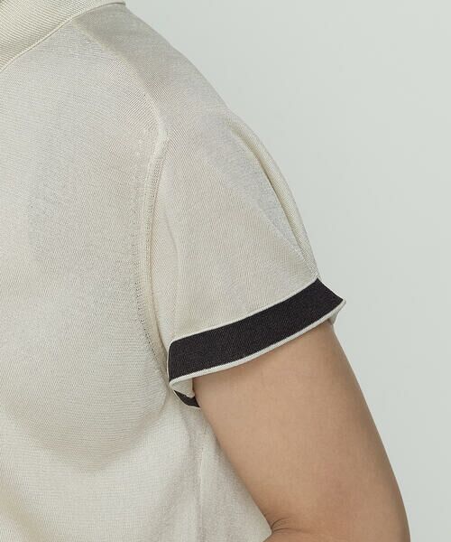 COMME CA COMFORT / コムサ・コンフォート（Lサイズ） ニット・セーター | 〔 TALLサイズ 〕 シルキー天竺ニット ポロニットプルオーバー | 詳細15