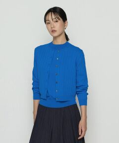 COMME CA COMFORT / コムサ・コンフォート（Lサイズ） カーディガン・ボレロ | 〔 TALLサイズ 〕 コットンダルストレッチ ケーブルカーディガン