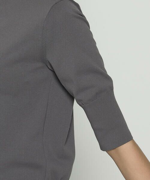 COMME CA COMFORT / コムサ・コンフォート（Lサイズ） ニット・セーター | 〔 TALLサイズ 〕 コットンダルストレッチ 半袖プルオーバー | 詳細7