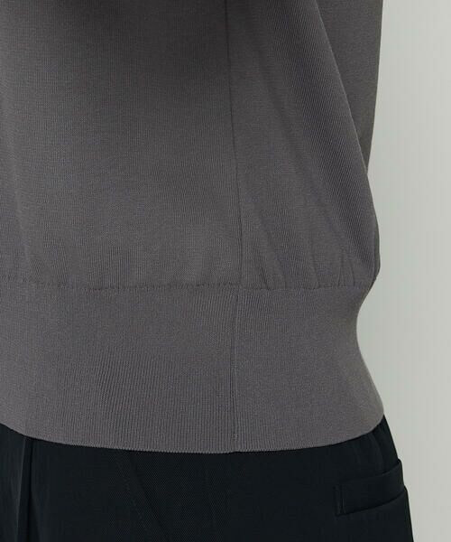 COMME CA COMFORT / コムサ・コンフォート（Lサイズ） ニット・セーター | 〔 TALLサイズ 〕 コットンダルストレッチ 半袖プルオーバー | 詳細8
