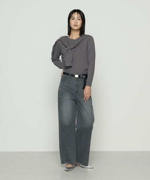 COMME CA COMFORT / コムサ・コンフォート（Lサイズ） ニット・セーター | 〔 TALLサイズ 〕 コットンダルストレッチ ケーブルプルオーバー | 詳細1