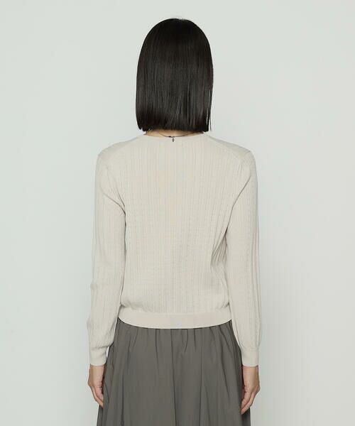 COMME CA COMFORT / コムサ・コンフォート（Lサイズ） ニット・セーター | 〔 TALLサイズ 〕 コットンダルストレッチ ケーブルプルオーバー | 詳細8