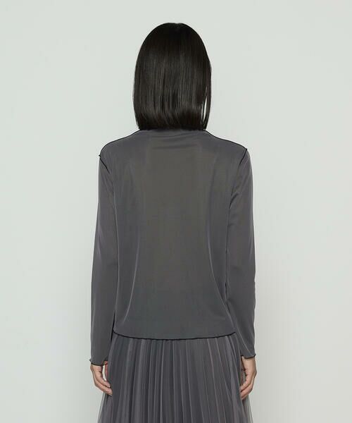 COMME CA COMFORT / コムサ・コンフォート(Lサイズ) カットソー | 〔 TALLサイズ 〕【リバーシブル】ソフトチュール プルオーバー | 詳細9