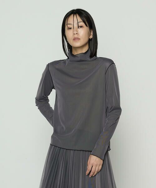 COMME CA COMFORT / コムサ・コンフォート(Lサイズ) カットソー | 〔 TALLサイズ 〕【リバーシブル】ソフトチュール プルオーバー | 詳細4