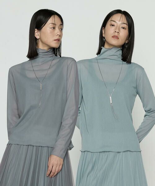 COMME CA COMFORT / コムサ・コンフォート(Lサイズ) カットソー | 〔 TALLサイズ 〕【リバーシブル】ソフトチュール プルオーバー | 詳細25